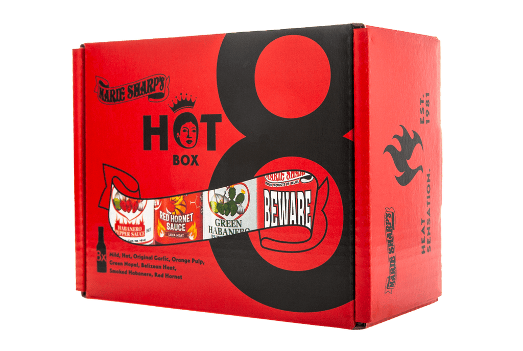 Hot8 sauce essen cocktail sauce Marie Sharps Chili Habanero Gourmet Food chili saucen probierset