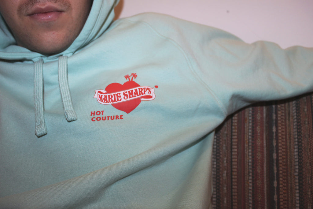 Hoodie dusty mint (unisex in Größe: 3XL)