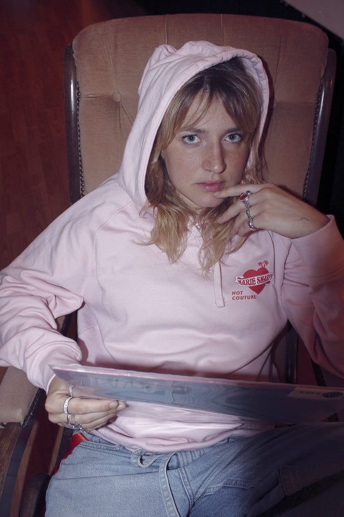 Hoodie light-pink (unisex in Größe: L)