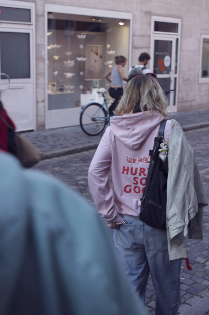 Hoodie light-pink (unisex in Größe: XL)