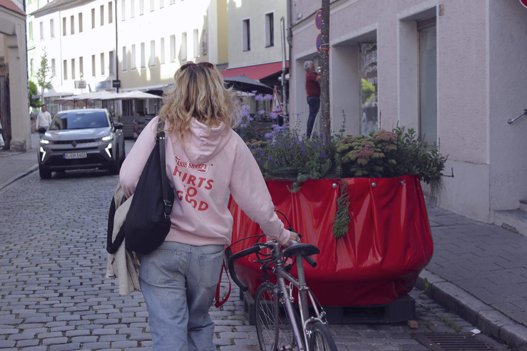 Hoodie light-pink (unisex in Größe: 2XL)