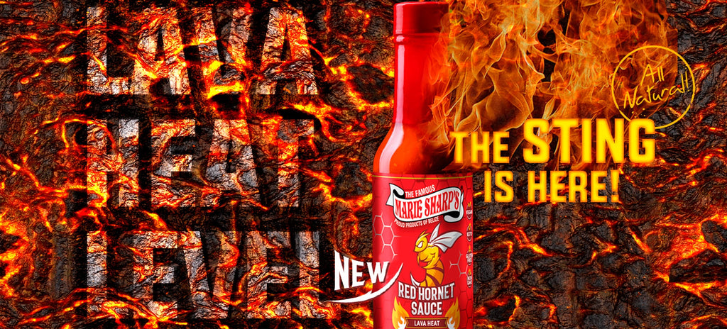 Lava Heat Level Schärfste Marie Sharp's Trinidad Scorpion Chili Pepper Sauce