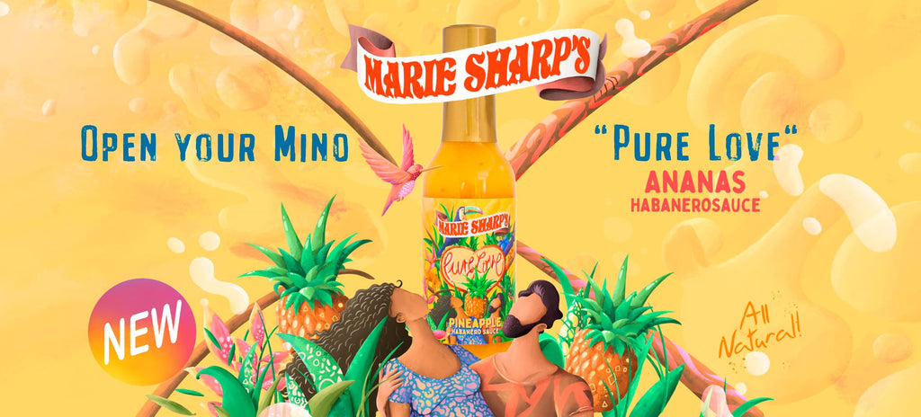 Marie Sharp's Pineapple Pure Love Saftig reife Ananas, frische Habanero und pure Liebe