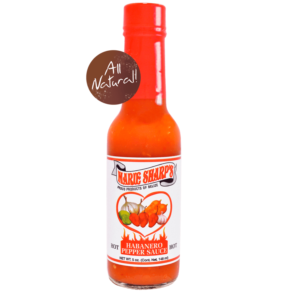 Hot Habanero, die Mutter aller Saucen, Schärfegrad vier von zwölf, rote Sauce, in 148 und 296 ml erhältlich